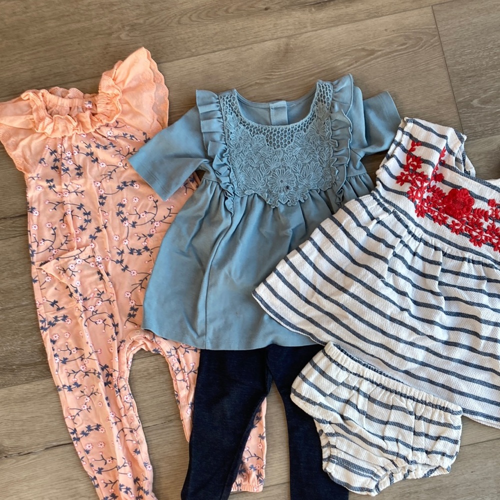 Toddler girl trio